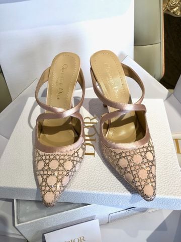 SANDAL CAO GÓT NỮ DR ĐÍNH ĐÁ HỌA TIẾT CANNAGE SANG TRỌNG – MŨI NHỌN KIÊU SA, BẮT SÁNG TINH TẾ