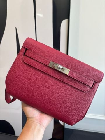 TÚI CLUTCH NAM NỮ H M KELLY DEPECHES 25 DA FULL-GRAIN TOGO THỦ CÔNG ĐỈNH CAO