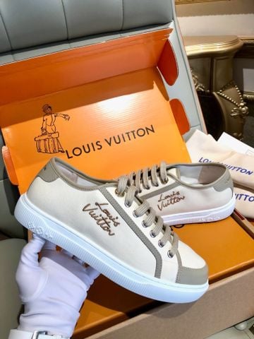 GIÀY THỂ THAO NỮ L V LAGOON CANVAS MONOGRAM THÊU CHỮ SIGNATURE