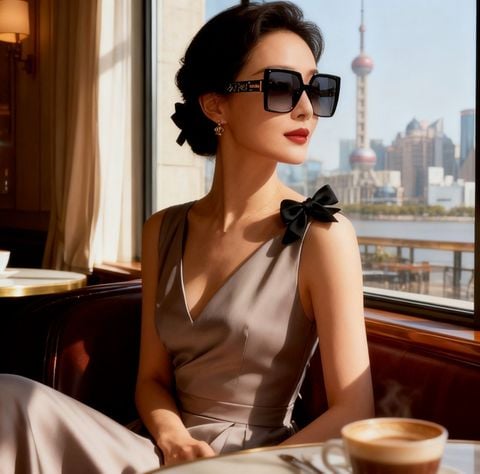 KÍNH MẮT NỮ CHANE* GỌNG VUÔNG NƠ 3D SANG TRỌNG