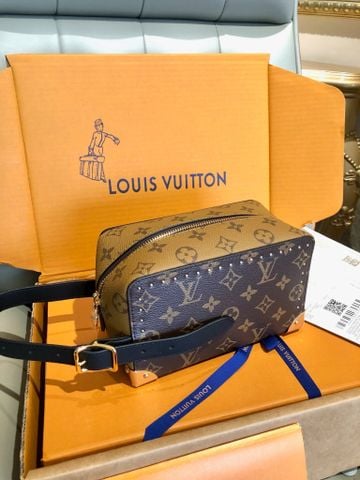 TÚI CẦM TAY L V LOCKER DOPP KIT TRUNK MONOGRAM REVERSE PHOM HỘP SANG TRỌNG