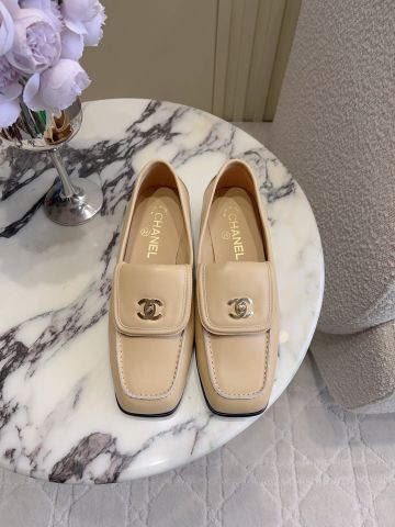GIÀY LOAFER NỮ CN MŨI VUÔNG NẮP GẬP DA BÒ PHOM THANH LỊCH SANG ĐẸP