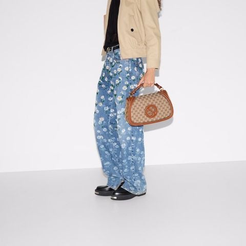 TÚI ĐEO VAI NỮ GC HOẠ TIẾT GG SIGNATURE – LOGO G TRÒN NỔI BẬT, PHOM OVAL RETRO SANG TRỌNG