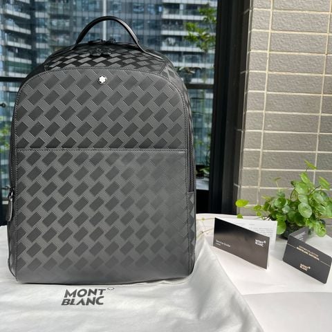 BALO NAM MONTBLANC EXTREME 3.0 LARGE BACKPACK – DA BÒ FULL-GRAIN DẬP NỔI SIGNATURE MOTIF, 3 NGĂN LỚN