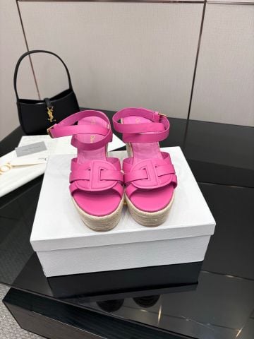 SANDAL NỮ DI*Or*  ĐẾ CÓI WEDGE 9.5CM – HỒNG FUCHSIA