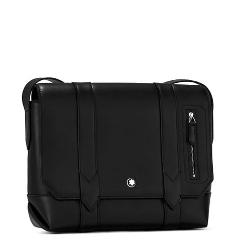 TÚI ĐEO CHÉO NAM M B MEISTERSTÜCK SELECTION SOFT MINI MESSENGER DA BÊ MỀM – PHOM MINI GỌN SANG, DẤU ẤN SNOWCAP TINH TẾ