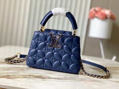 TÚI XÁCH NỮ L V CAPUCINES HOA MONOGRAM CHẦN PHỒNG NỔI KHỐI SANG TRỌNG