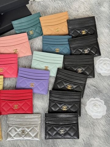 VÍ ĐỰNG THẺ NAM NỮ CN* CHẦN BÔNG CLASSIC – LOGO KIM LOẠI NỔI BẬT