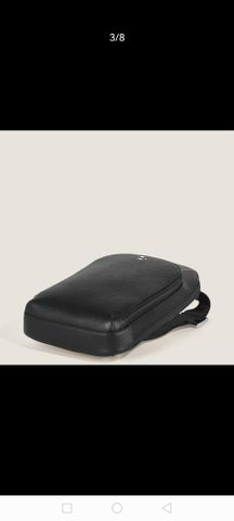 TÚI ĐEO CHÉO NAM M B SARTORIAL SLING BAG DA SAFFIANO NHỎ GỌN