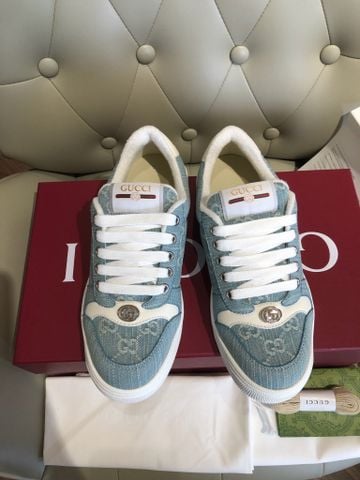 GIÀY SNEAKER NAM NỮ GC SCREENER DENIM GG MONOGRAM PHONG CÁCH RETRO THỂ THAO THẬP NIÊN 70