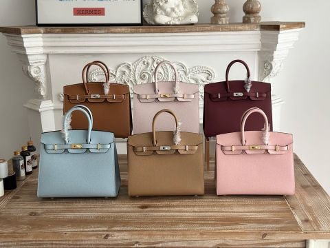 TÚI XÁCH NỮ H M BIRKIN 25 EPSOM PHOM SELLIER SẮC NÉT – DA VÂN HẠT CAO CẤP 25CM