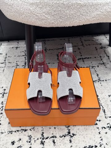 SANDAL NỮ H M SANTORINI PHỐI VẢI DỆT