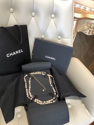 DÂY CHUYỀN NỮ CN NGỌC TRAI DÁNG DÀI PHỐI LOGO ĐÍNH ĐÁ SANG TRỌNG