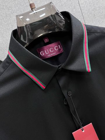 ÁO SƠ MI NAM G C CỔ WEB STRIPE – COTTON TINH CHẢI, THÊU LOGO NGỰC TINH TẾ
