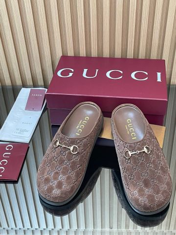 GIÀY MULE NỮ GC HORSEBIT BIỂU TƯỢNG – MONOGRAM DẬP NỔI SANG TRỌNG, ĐI LÊN CHÂN RẤT “CÓ GU