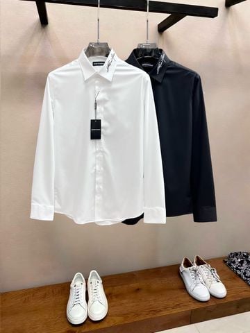 SƠ MI NAM A M N VẢI COTTON SHIRTING CAO CẤP, CỔ THÊU SIGNATURE NỔI BẬT