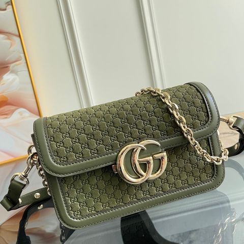 TÚI XÁCH NỮ GC GG CANVAS PHỐI VIỀN DA & KHÓA DOUBLE G BIỂU TƯỢNG