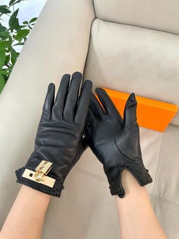 GĂNG TAY DA NỮ H M SOYA – GLOSSED LAMBSKIN, KHÓA KELLY & LÓT LỤA
