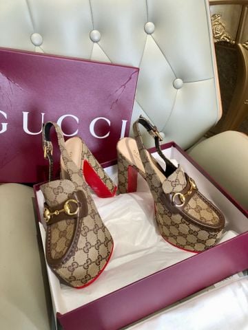 GIÀY CAO GÓT NỮ GC HORSEBIT GG CANVAS ĐẾ ĐỘN SANG TRỌNG – TÔN DÁNG CHUẨN LUXE