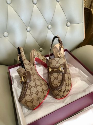 GIÀY CAO GÓT NỮ GC HORSEBIT GG CANVAS ĐẾ ĐỘN SANG TRỌNG – TÔN DÁNG CHUẨN LUXE