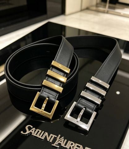 THẮT LƯNG NAM NỮ YSL* BẢN 3CM DA BÒ CAO CẤP KHÓA VUÔNG CASSANDRE SANG TRỌNG