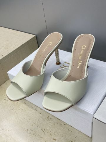 SANDAL CAO GÓT NỮ DR ICON GÓT PHA LÊ CD LOGO – 8CM