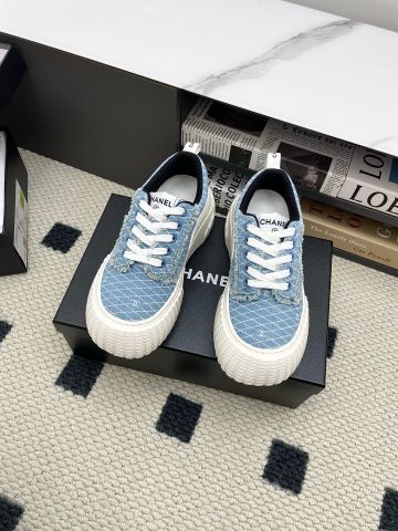 GIÀY SNEAKER NỮ CHNEL*  DỆT JACQUARD 2025 – ĐẾ DÀY THANH LỊCH, TÔN DÁNG