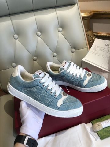 GIÀY SNEAKER NAM NỮ GC SCREENER DENIM GG MONOGRAM PHONG CÁCH RETRO THỂ THAO THẬP NIÊN 70