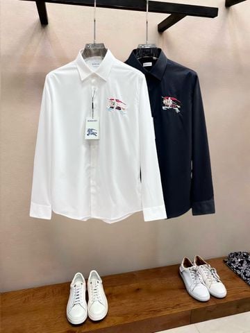 ÁO SƠ MI NAM B B R COTTON SỢI MỊN – THÊU EQUESTRIAN KNIGHT DESIGN / EKD TRƯỚC NGỰC