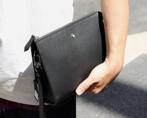CLUTCH  NAM Mont* Blanc* ARTISAN CROSS-GRAIN SANG TRỌNG
