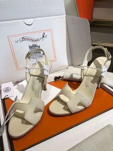 SANDAL CAO GÓT NỮ H M DÁNG H BIỂU TƯỢNG – DA NAPPA NGUYÊN TẤM, GÓT 6,5CM & 9,5CM