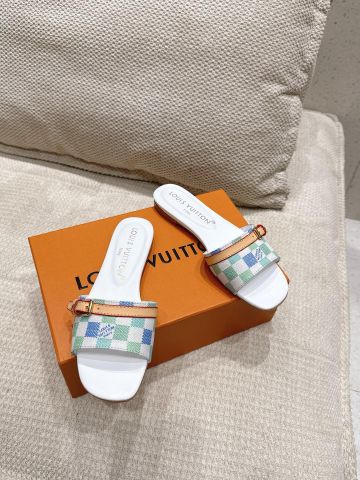 Dép nữ L*V  Chessboard Slip-on