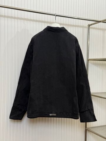 ÁO KHOÁC NAM CH VÂN XƯƠNG CÁ WASH HIỆU ỨNG CỔ ĐIỂN – PHOM RỘNG MẠNH MẼ