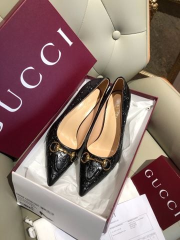 GIÀY CAO GÓT NỮ GUCC* HORSEBIT EMBOSSED