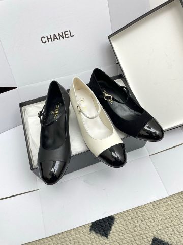 GIÀY CAO GÓT MARY JANE CN  GÓT NGỌC TRAI 5.5CM – CAP-TOE 2-TONE