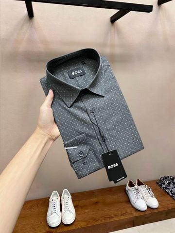 SƠ MI NAM B O S S COTTON DỆT MỊN HOẠ TIẾT MICRO-STAR SANG TRỌNG