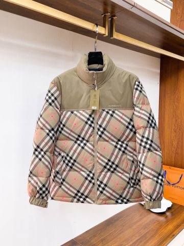 ÁO KHOÁC PHAO UNISEX BBR PHỐI CANVAS CHECK BIỂU TƯỢNG – ẤM NHẸ SANG TRỌNG