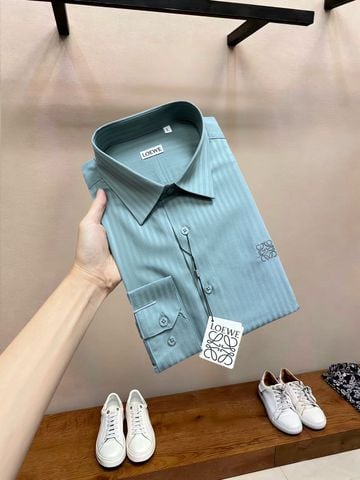SƠ MI NAM L W COTTON JACQUARD SỌC CHÌM – ANAGRAM ĐÍNH HẠT NỔI, NHIỀU MÀU SANG