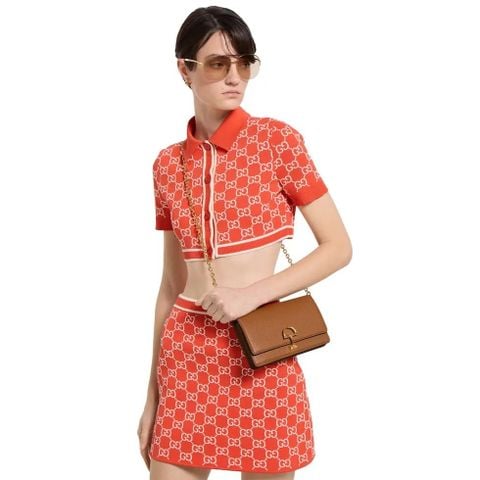 TÚI VÍ ĐEO CHÉO NỮ GC KHÓA HALF HORSEBIT BIỂU TƯỢNG