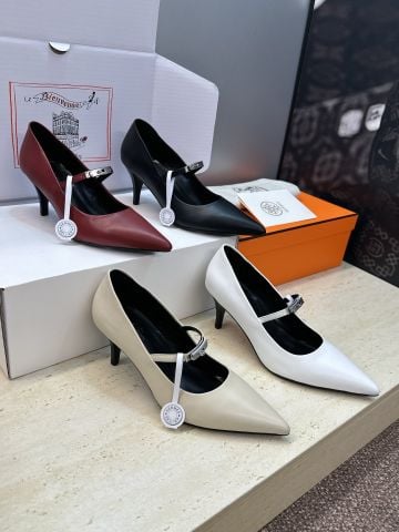 GIÀY CAO GÓT NỮ H M KELLY BUCKLE MŨI NHỌN THANH MẢNH – FORM ÔM CHÂN