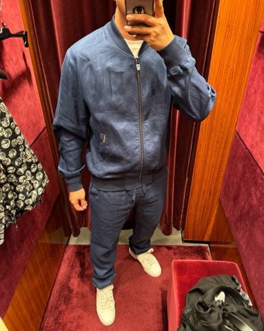 BỘ SET NAM DG LINEN 100% PHOM BOMBER TINH GỌN – QUẦN ĐỨNG CHUẨN DOANH NHÂN