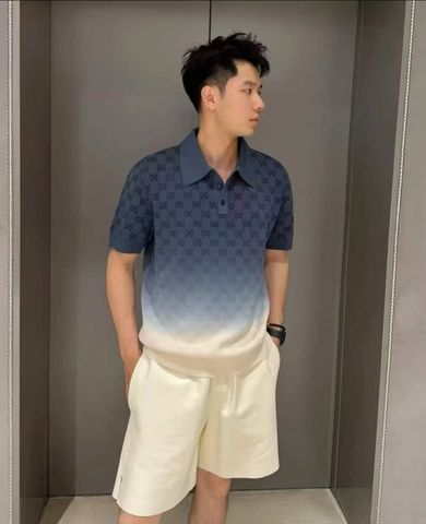 Áo GUCC*  Polo Gradient Knit – Áo Nam Limited Edition
