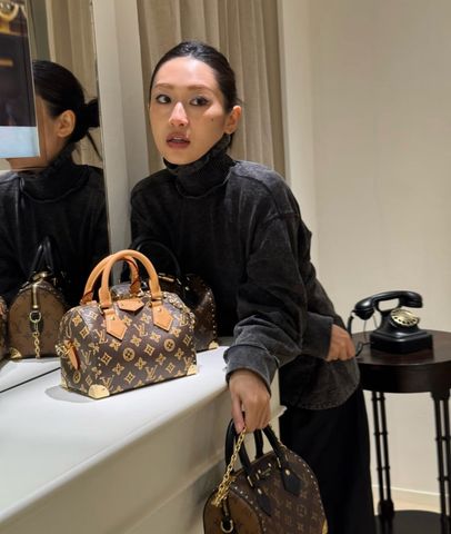 TÚI XÁCH NỮ L V SPEEDY TRUNK 20 MONOGRAM ORIGIN PHIÊN BẢN KỶ NIỆM DÁNG TRUNK ĐÍNH XÍCH
