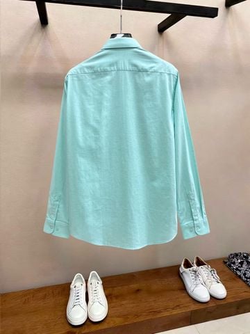 SƠ MI NAM P R L OXFORD COTTON THÊU NGỰC – PHOM LỊCH LÃM, CHẤT VẢI DỆT MỊN CAO CẤP