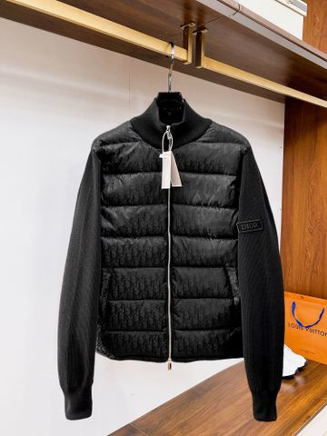 ÁO KHOÁC PHAO NAM DIO PHỐI LEN THỂ THAO SANG – GIỮ ẤM NHẸ, FORM GỌN, LOGO NỔI BẬT