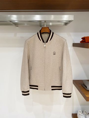 ÁO KHOÁC LEN NAM MS KHÓA KÉO CỔ BOMBER VIỀN BO SỌC TƯƠNG PHẢN THÊU HUY HIỆU