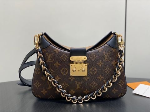 TÚI XÁCH NỮ L V TWINNY MONOGRAM KHÓA S-LOCK DÂY XÍCH BỆN SANG TRỌNG