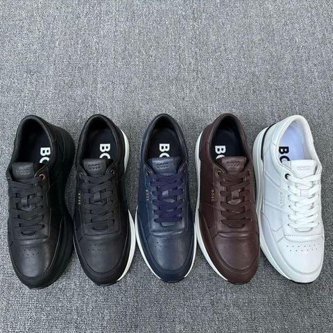 GIÀY SNEAKER NAM BOSS DA BÒ MỊN HOÀN THIỆN BÓNG MỜ – ĐẾ EVA ÊM NHẸ
