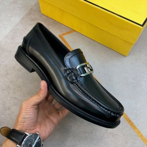 GIÀY NAM LOAFER FEN KHÓA KIM LOẠI DÁNG GỌN LỊCH THIỆP – HOÀN THIỆN DA BÊ VÂN HẠT