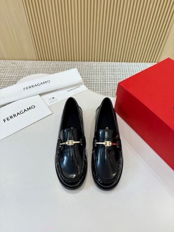GIÀY NỮ LOAFER SALVATORE*  GANCINI DA BÓNG – PHOM DÁNG THANH LỊCH SANG TRỌNG